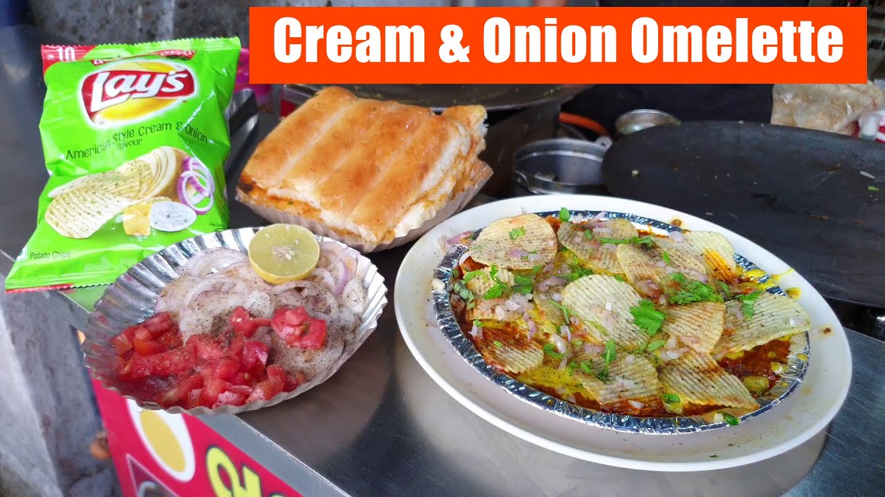 Cream And Onion Flavour Egg Dish || Ultimate Fancy Egg Dish || Surat City Food || Indian Street Food | Tasty Street Food