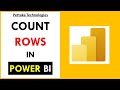 How to count number of rows in power bi