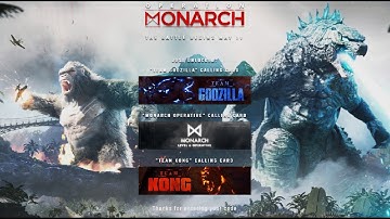 FREE Calling Card Set Godzilla VS.Kong