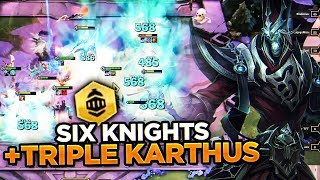TRIPLE KARTHUS HYPER CARRY COMP WITH SIX KNIGHTS | Teamfight Tactics