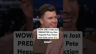 Celebrity SNL’s Colin Jost predicted the Pete Hegseth Pulp Fiction bible verse #colinjost #trump #democrats Net Worth