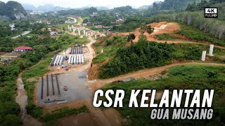 Lebuhraya CSR: Menghampiri Bandar Gua Musang - Central Spine Road / Highway CSR Kelantan Fasa 3 (4k)
