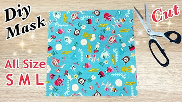 Breathable 3 Layers Fabric Face Mask | Diy Mask All Size (S M L) No Fog On Glasses Sewing Tutorial |