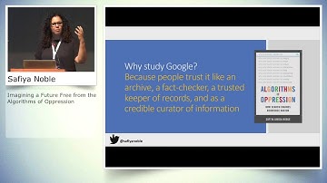 Imagining a Future Free from the Algorithms of Oppression | Safiya Noble | ACL 2019