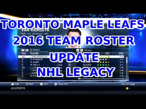 nhl 2016 team rosters