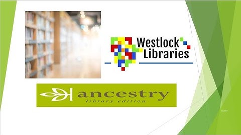 Ancestry Library  Edition Tutorial Series