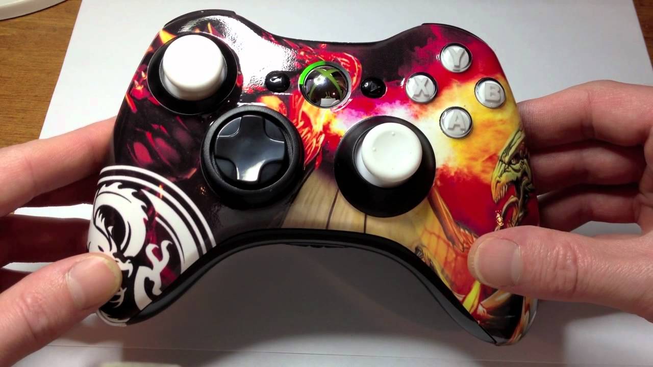 Custom Modded Dragon Breath of Fire Series Xbox 360 Controller