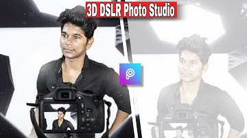3D DSLR STUDIO LIGHT - Photo Editing Tutorial in PicsArt - Taukeer Editz#3DDSLR #picsarttutorial