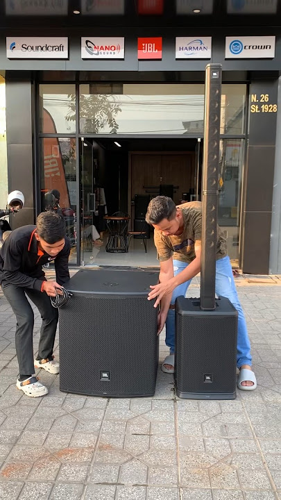 JBL PRX One with 18” EON718S Subwoofer outdoor sound testing! #jbl #jblaudio #bass #fyp  #shorts