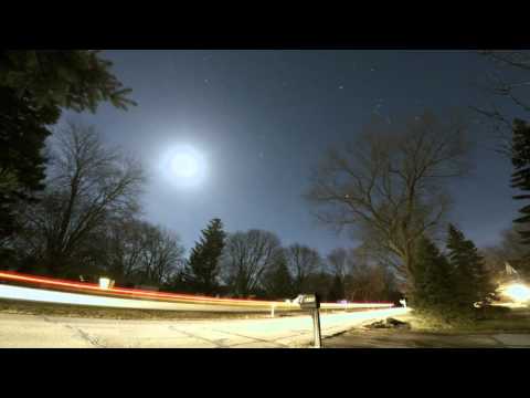 GoPro time lapse moon and stars 4k