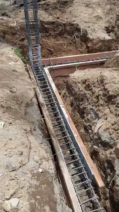 fixing of tie beam formworks-house construction#13