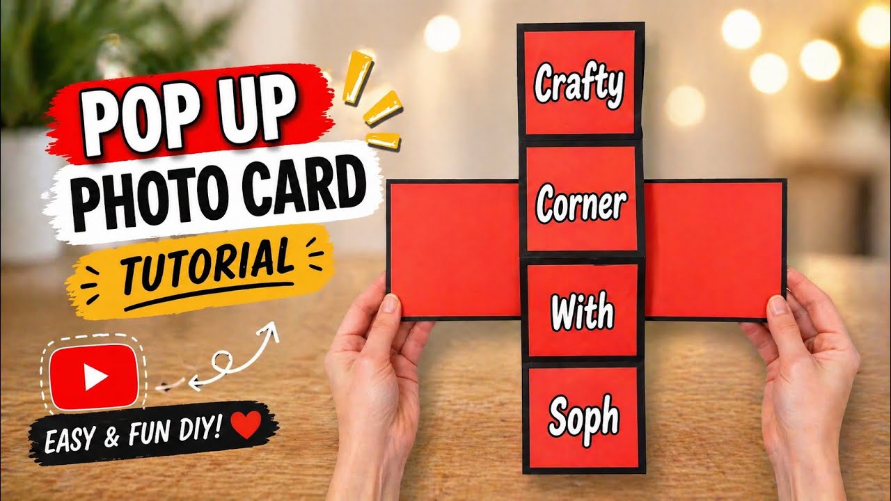 Pop up photo card tutorial - YouTube