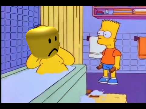 Bart Hits Roblox Homer With Chair Youtube