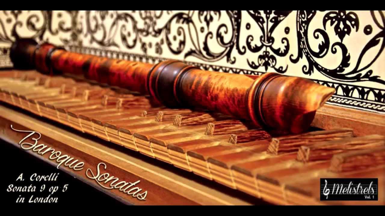 Corelli flute sonata recorder harpsichord YouTube