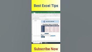 How To Find Values In Vertical With VLOOKUP #excel  #exceltips