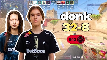 🔥 DONK 32-8 POV: FACEIT DOMINATION w/suns1de (Mirage) | 4553 ELO