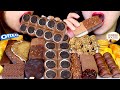 ASMR MILKA OREO CHOCOLATE BAR, DARK CHOCOLATE ICE CREAM, FERRERO CEREAL, CHOCO TACO, BROWNIE WAFER먹방