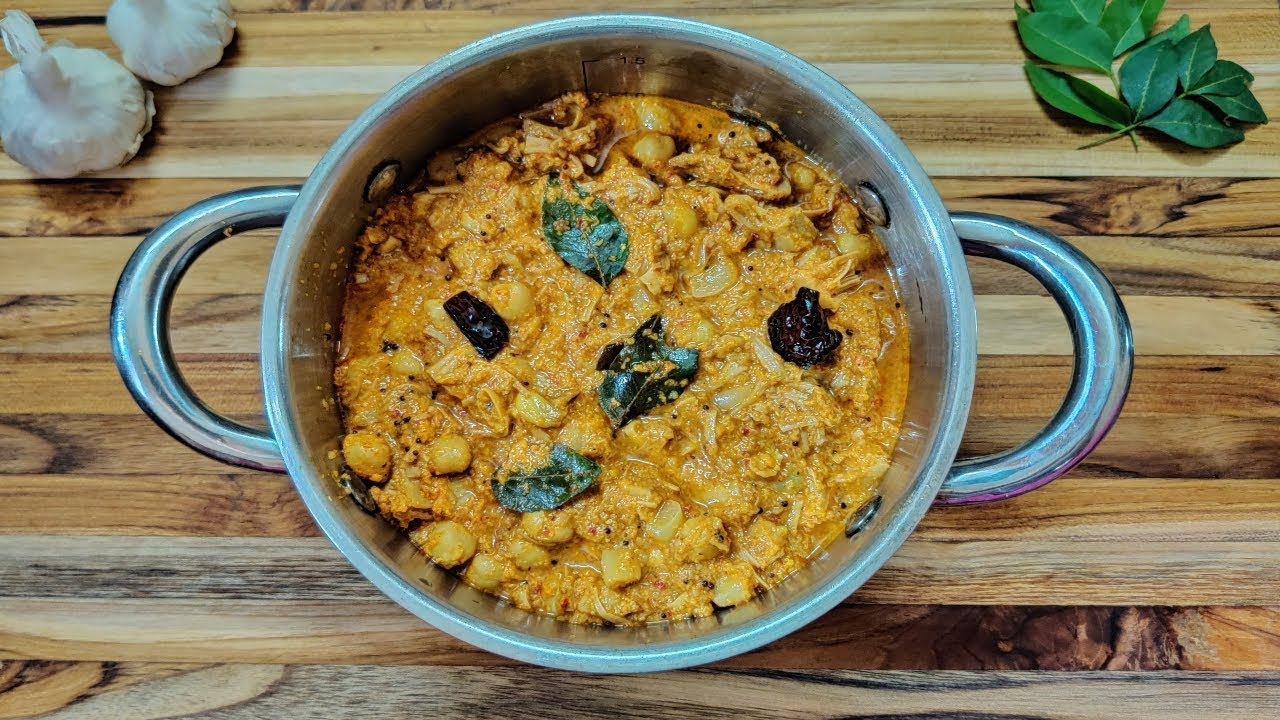 TENDER JACKFRUIT CURRY |  KADGI GASHI | RAW JACKFRUIT CHICKPEA CURRY | Svadaniya