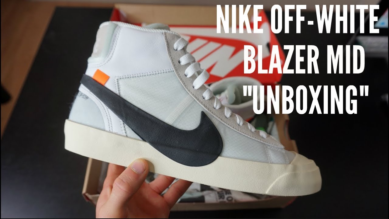 Off White Nike Blazer Mid Unboxing Review Youtube