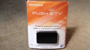 Netgear Push2TV PTV3000 Wireless Display Smartphone Screen On TV Unboxing 8-11-14