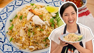 NEW Crab Fried Rice Recipe - Hot Thai Kitchen! ข้าวผัดปู