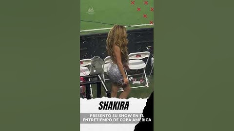 #Shakira se presentó anoche en el Hard Rock durante el entretiempo de la final de #copaamerica2024