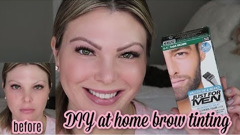 DIY AT HOME EYEBROW TINTING