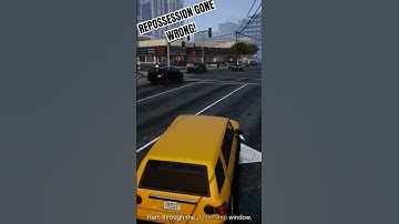 Repo gone wrong! Dont do that to Michael! #gtav #repossessions #car #shorts