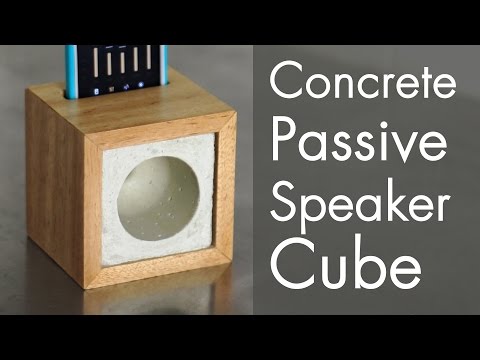 Concrete Passive Speaker Cube