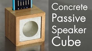 Concrete Passive Speaker Cube