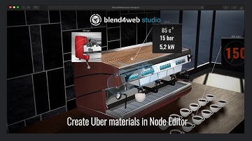 Blend4Web Studio: Create Uber materials in Node Editor