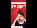 How to Say "I'M SORRY" in Japanese ?? #shorts #japanese #japanesepod101