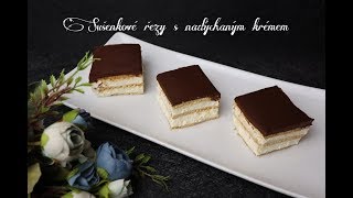 Nepečené sušenkové řezy s nadýchaným krémem | Videorecept | Dvě v troubě | CZ/SK HD recipe