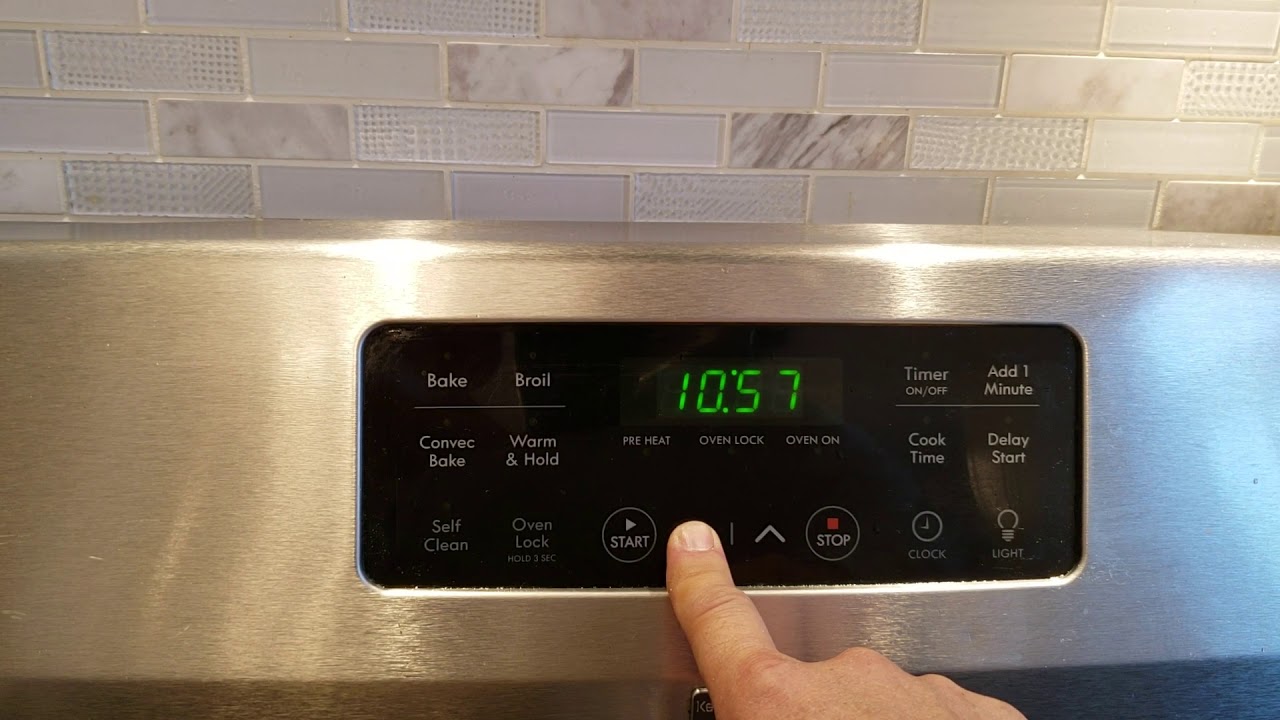 How To Set The Clock On A Kenmore Oven