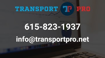 What is Transport Pro? The #1 TMS for Fleets, Brokers and 3PLs