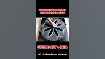 From Simple IKEA to Stunning String Art #stringart #ikea #ikeatable #ikeafurniture #diy #homedecor