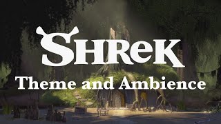 Shrek's Swamp | 1 Hour Theme with Rain \& Fireside Ambience