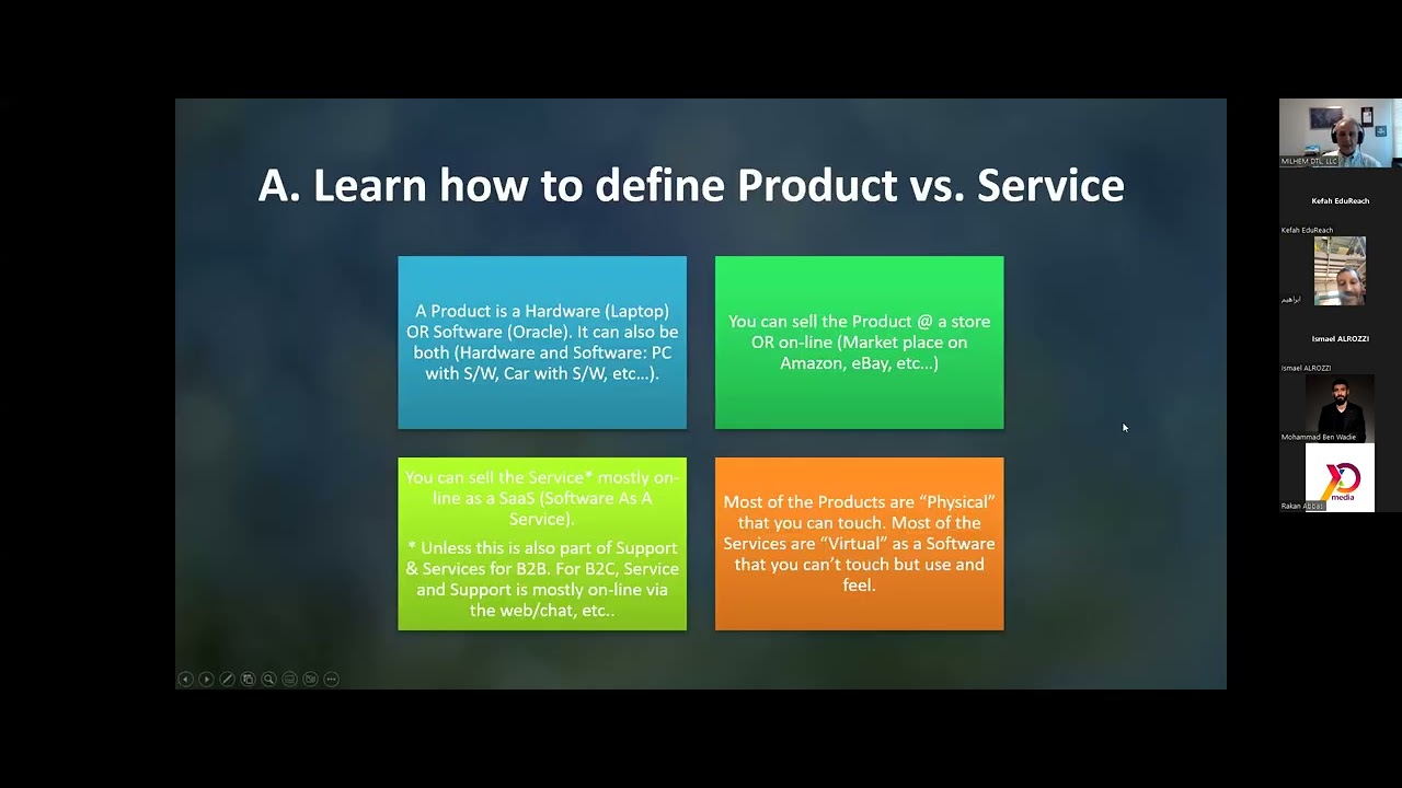 eHub Training Workshop: RLLE | Session #5: What are you Selling? Products OR Services? Part 1