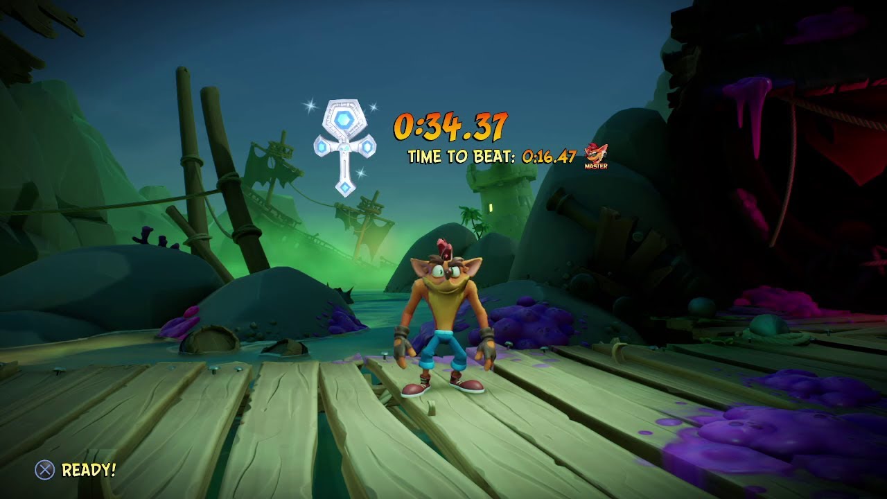 (10) Jetboard Jetty - 0m34.370s - Crash Bandicoot 4 NHanced Platinum Time Trial Relics