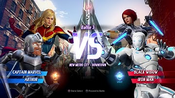 MARVEL VS. CAPCOM: INFINITE Captain Marvel,Arthur Requested Gameplay In Arcade Mode