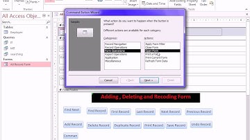 Access 2013  Form Command Buttons By Dr Abdul Raqeeb Afzali