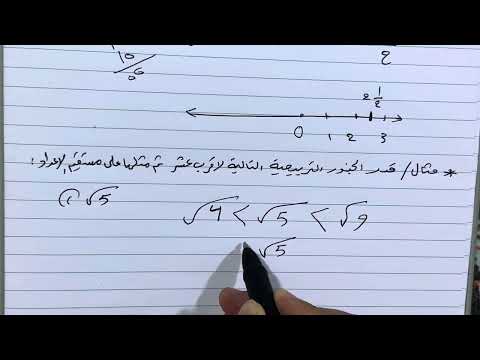 مفهوم الاعداد الحقيقية وتمثيلها على مستقيم الاعداد رياضيات الثاني متوسط ص 35 المحاضرة 2 ست مريم  مفهوم الاعداد الحقيقية وتمثيلها على مستقيم الاعداد رياضيات الثاني متوسط ص 35 المحاضرة 2 ست مريم