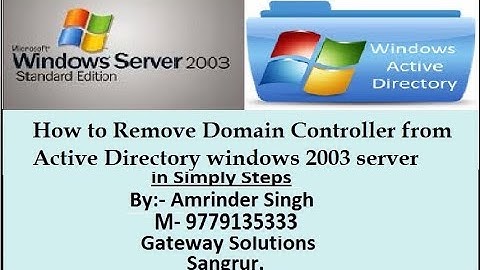 PART-6 How to Remove a windows server 2003 domain controller | AD Migration