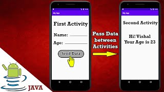 Pass data from one activity to another activity using Intent in android studio screenshot 4