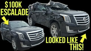 Here's Why This Destroyed Cadillac Escalade Was Rebuilt (Not A Good Reason)