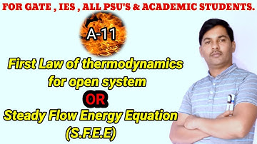 Steady Flow Energy Equation | First law of thermodynamics for open system.l