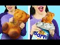 Giant Squishy Food vs Real Food Challenge!