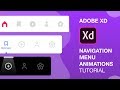 Navigation Menu Animations in Adobe Xd | Auto Animate | Design Weekly