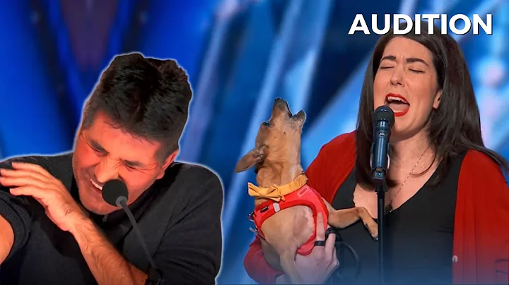 Pam & Casper THE SINGING DOG Has Simon Cowell Melt...