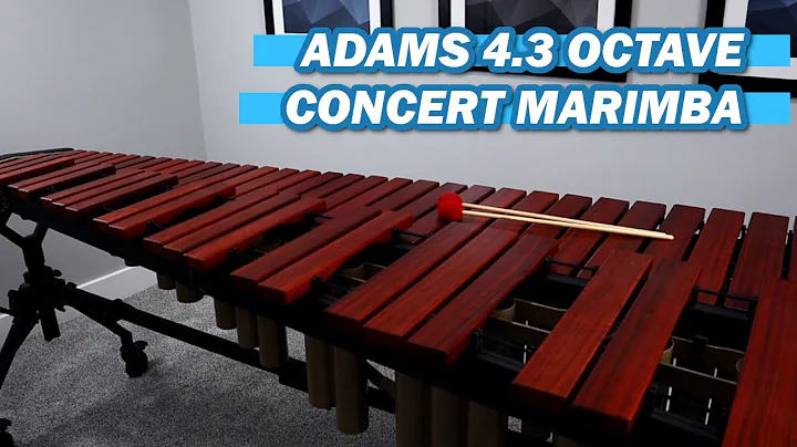 Adams 4.3 Octave Concert Marimba w/ Padouk Bars | ...